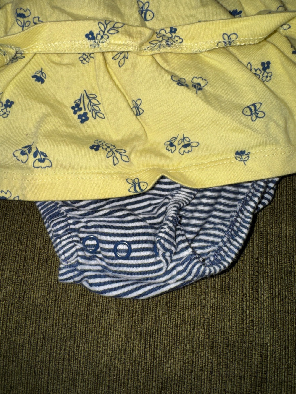 Carter's Yellow Romper and Pink Heart Romper - Picture 3 of 6